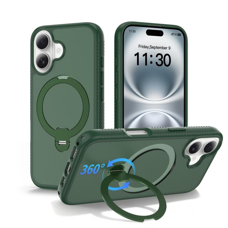 For iPhone 16 Magnetic 360 Rotating Stand Airbag Shockproof Phone Case(Green)
For iPhone 16 Magnetic 360 Rotating Stand Airbag Shockproof Phone Case(Green)