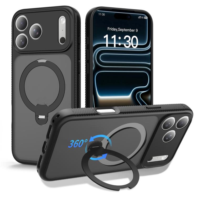 For iPhone 17 Pro Max Magnetic 360 Rotating Stand Airbag Shockproof Phone Case(Black)
For iPhone 17 Pro Max Magnetic 360 Rotating Stand Airbag Shockproof Phone Case(Black)