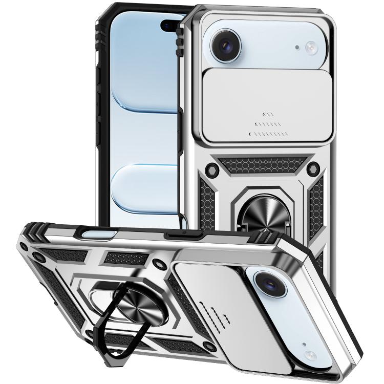 For iPhone Air XDcase Sliding Camshield Ring Holder Magnetic Phone Case(Silver)
For iPhone Air XDcase Sliding Camshield Ring Holder Magnetic Phone Case(Silver)