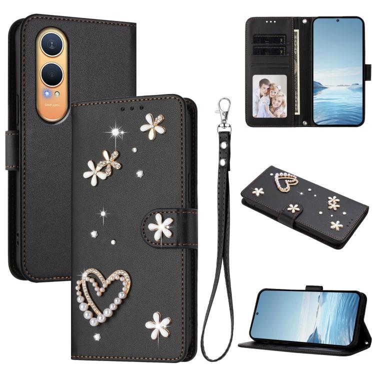 For OnePlus Nord CE4 Lite 5G Global ZS01 Double-Layer Heart Floral Vegan Leather Phone Case with Wrist Strap(Black)
For OnePlus Nord CE4 Lite 5G Global ZS01 Double-Layer Heart Floral Vegan Leather Phone Case with Wrist Strap(Black)