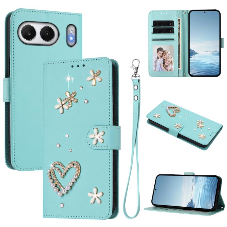 For OnePlus Nord 4 5G Global ZS01 Double-Layer Heart Floral Vegan Leather Phone Case with Wrist Strap(Mint Green)
For OnePlus Nord 4 5G Global ZS01 Double-Layer Heart Floral Vegan Leather Phone Case with Wrist Strap(Mint Green)