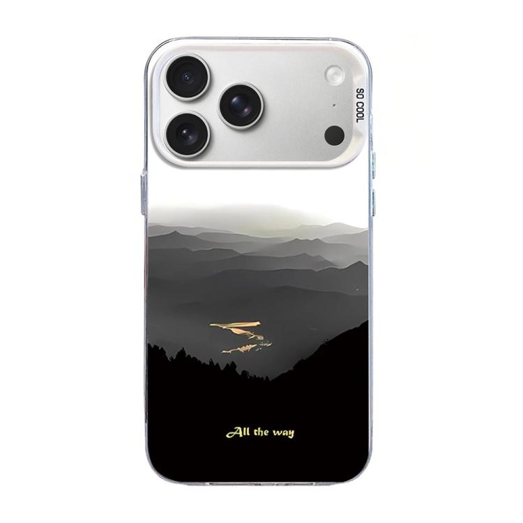 For iPhone 17 Pro Mountain Pattern Color Silver PC Hybrid TPU Phone Case(Mountains and Rivers)
For iPhone 17 Pro Mountain Pattern Color Silver PC Hybrid TPU Phone Case(Mountains and Rivers)