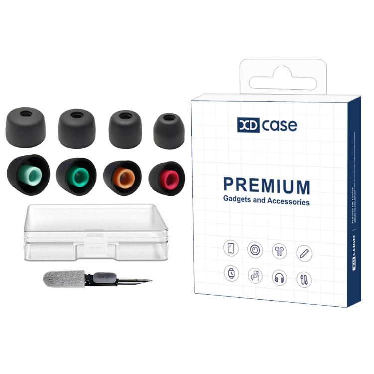 For Sony WF-1000XM5 XDcase 4 Pairs Replacement Silicone Ear Tips Kit, XS/S/M/L Size(Black)
For Sony WF-1000XM5 XDcase 4 Pairs Replacement Silicone Ear Tips Kit, XS/S/M/L Size(Black)