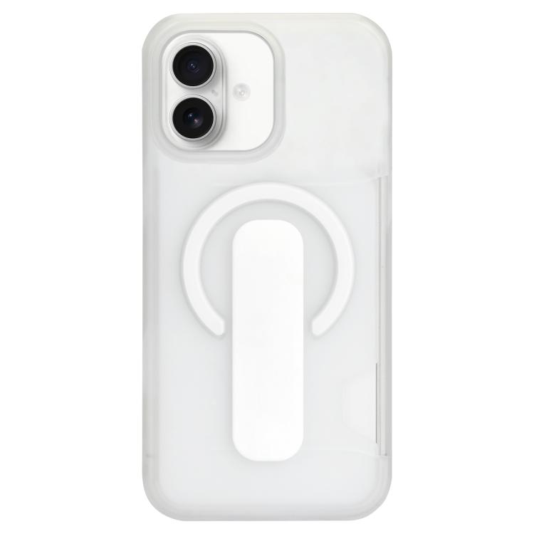 For iPhone 16 Translucent Holder Card Slot Magnetic Phone Case(White)
For iPhone 16 Translucent Holder Card Slot Magnetic Phone Case(White)