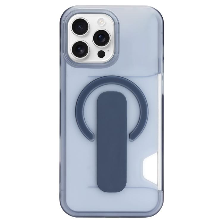 For iPhone 16 Pro Max Translucent Holder Card Slot Magnetic Phone Case(Blue)
For iPhone 16 Pro Max Translucent Holder Card Slot Magnetic Phone Case(Blue)