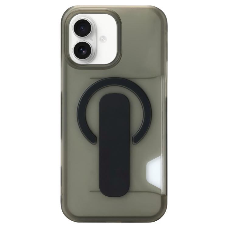 For iPhone 17 Translucent Holder Card Slot Magnetic Phone Case(Black)
For iPhone 17 Translucent Holder Card Slot Magnetic Phone Case(Black)