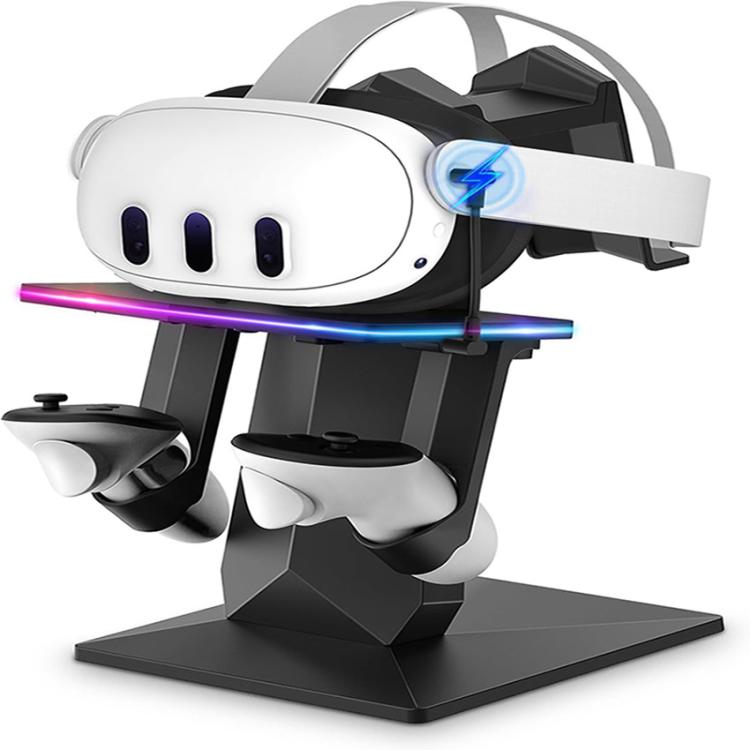 For Meta Quest 2 / 3 / 3S WG67 RGB Cool Lighting VR Display Stand(Black)
For Meta Quest 2 / 3 / 3S WG67 RGB Cool Lighting VR Display Stand(Black)