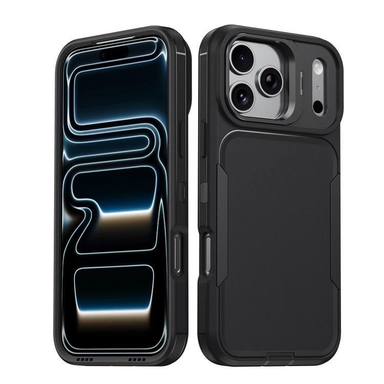 For iPhone 17 Pro Traveler Lens Frame Holder Phone Case(Black)
For iPhone 17 Pro Traveler Lens Frame Holder Phone Case(Black)