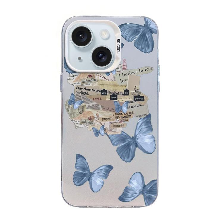 For iPhone 15 Plus Butterfly Pattern Silver Plating PC Hybrid TPU Phone Case(Retro Blue)
For iPhone 15 Plus Butterfly Pattern Silver Plating PC Hybrid TPU Phone Case(Retro Blue)