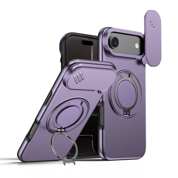For iPhone Air Camera Sliding Shield Magnetic Rotation Holder Phone Case(Purple)
For iPhone Air Camera Sliding Shield Magnetic Rotation Holder Phone Case(Purple)