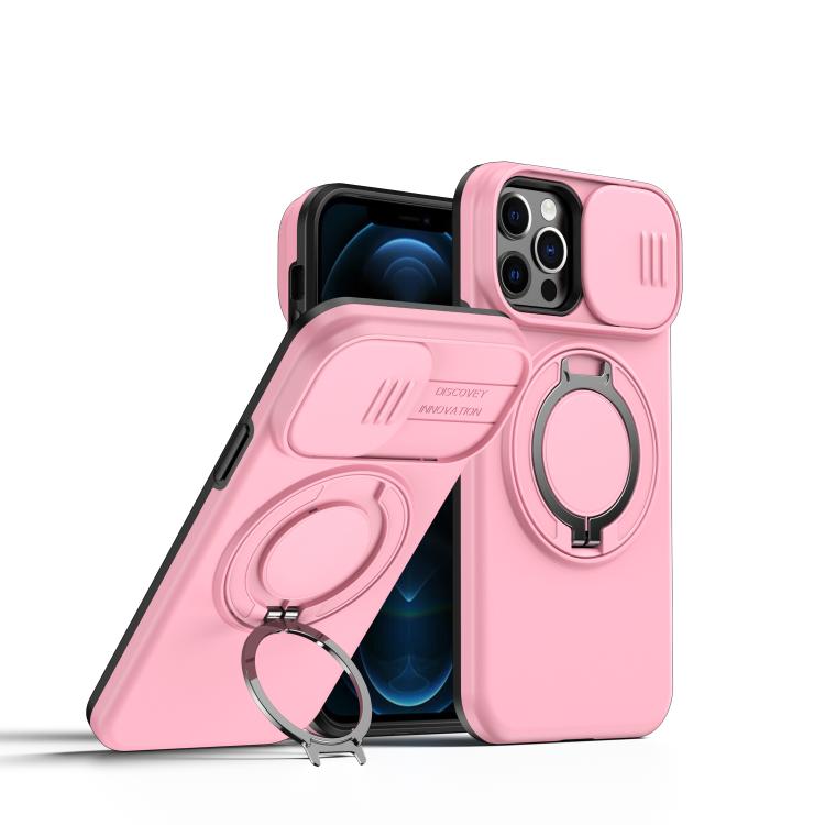 For iPhone 12 / 12 Pro Camera Sliding Shield Magnetic Rotation Holder Phone Case(Pink)
For iPhone 12 / 12 Pro Camera Sliding Shield Magnetic Rotation Holder Phone Case(Pink)