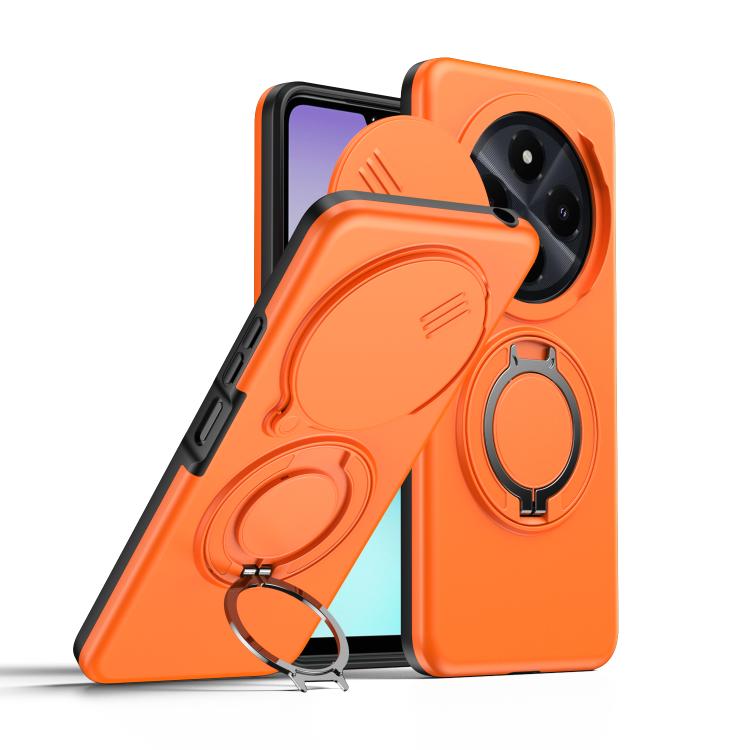 For Redmi 14C / 14R / Poco C75 Camera Sliding Shield Magnetic Rotation Holder Phone Case(Orange)
For Redmi 14C / 14R / Poco C75 Camera Sliding Shield Magnetic Rotation Holder Phone Case(Orange)