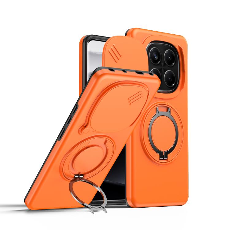 For Redmi Note 14 Pro 4G / 5G / 14 Pro+ Camera Sliding Shield Magnetic Rotation Holder Phone Case(Orange)
For Redmi Note 14 Pro 4G / 5G / 14 Pro+ Camera Sliding Shield Magnetic Rotation Holder Phone Case(Orange)