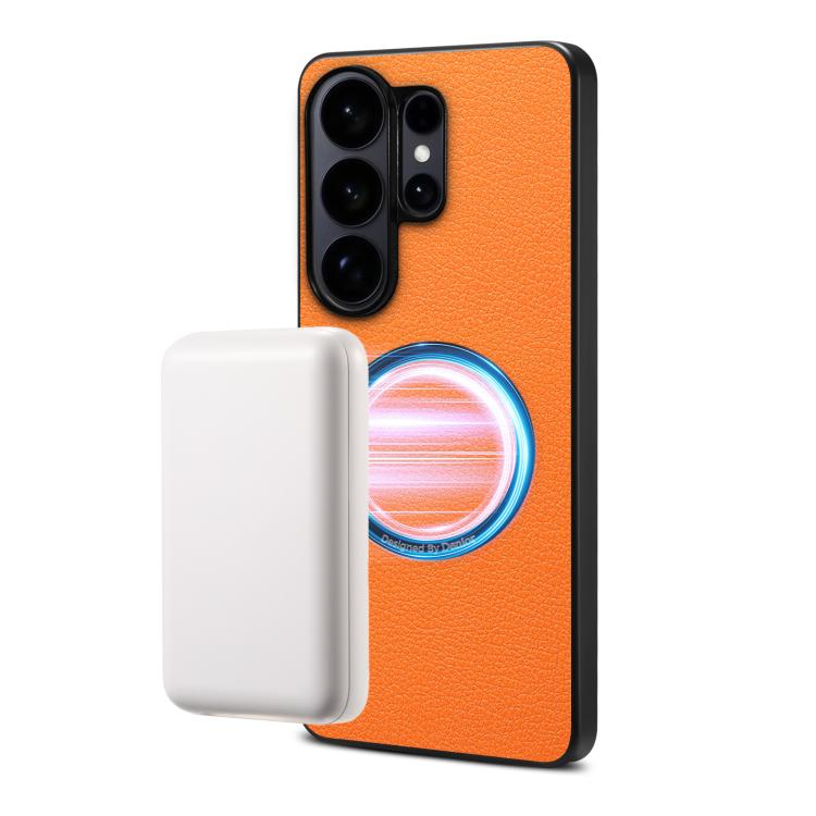 For Samsung Galaxy S26 Ultra 5G Denior A08 PU Vegan Leather Calfskin Texture Magnetic Phone Case(Orange)
For Samsung Galaxy S26 Ultra 5G Denior A08 PU Vegan Leather Calfskin Texture Magnetic Phone Case(Orange)