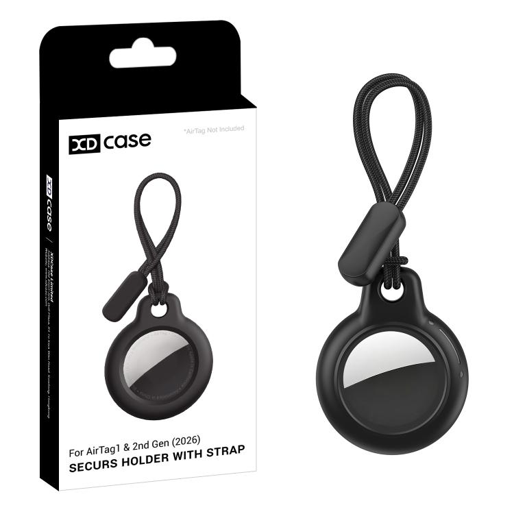 For AirTag 2nd Gen / 1st Gen XDcase Solid Color Hard PC Protective Case with Strap(Black)
For AirTag 2nd Gen / 1st Gen XDcase Solid Color Hard PC Protective Case with Strap(Black)