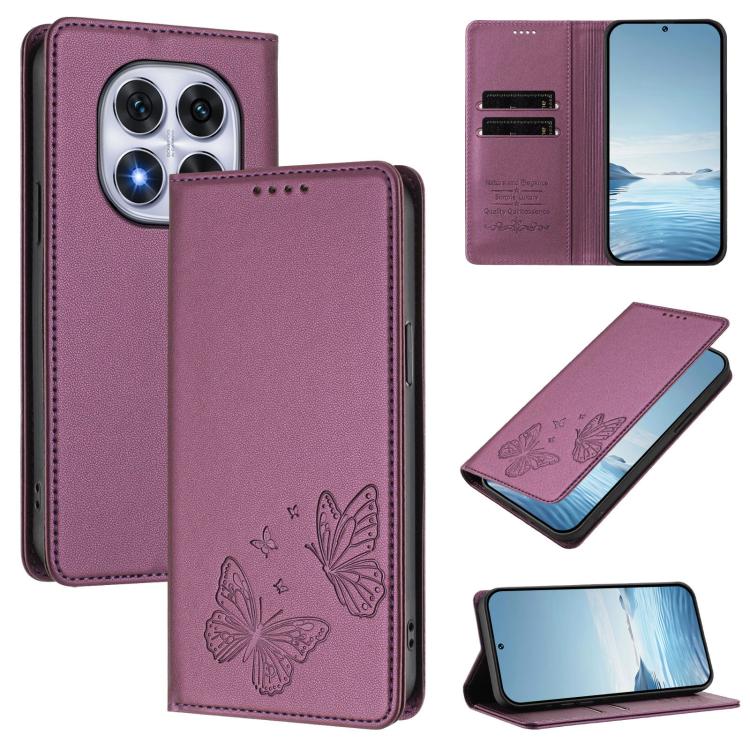 For Redmi Note 14 Pro 4G Strong Magnetic Dual Butterfly RFID Vegan Leather Phone Case(Violet Purple)
For Redmi Note 14 Pro 4G Strong Magnetic Dual Butterfly RFID Vegan Leather Phone Case(Violet Purple)
