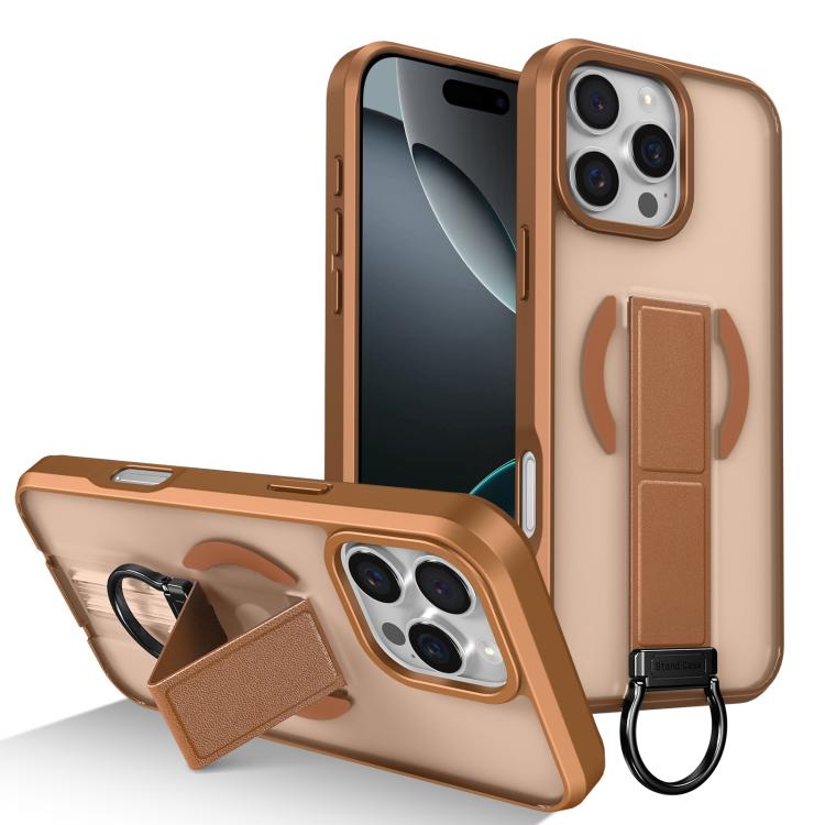 For iPhone 16 Pro Skin-Friendly D-Ring Holder Magnetic Shockproof Phone Case(Khaki)
For iPhone 16 Pro Skin-Friendly D-Ring Holder Magnetic Shockproof Phone Case(Khaki)