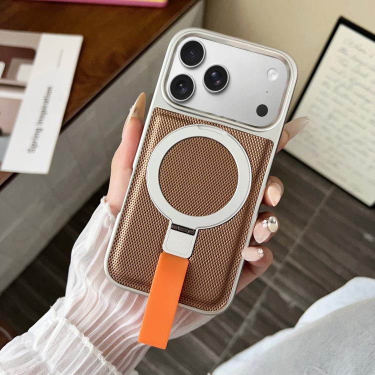 For iPhone 17 Pro Electroplated Diamond Texture Ring Magnetic Holder Phone Case(Khaki)
For iPhone 17 Pro Electroplated Diamond Texture Ring Magnetic Holder Phone Case(Khaki)