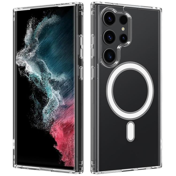 For Samsung Galaxy S22 Ultra 5G Large Hole Camera MagSafe Magnetic Clear Acrylic TPU Case(Transparent)
For Samsung Galaxy S22 Ultra 5G Large Hole Camera MagSafe Magnetic Clear Acrylic TPU Case(Transparent)
