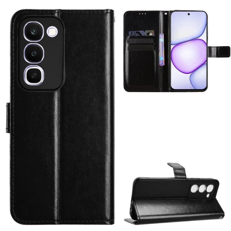 For Realme C100 4G Retro Crazy Horse Texture Vegan Leather Phone Case(Black)
For Realme C100 4G Retro Crazy Horse Texture Vegan Leather Phone Case(Black)