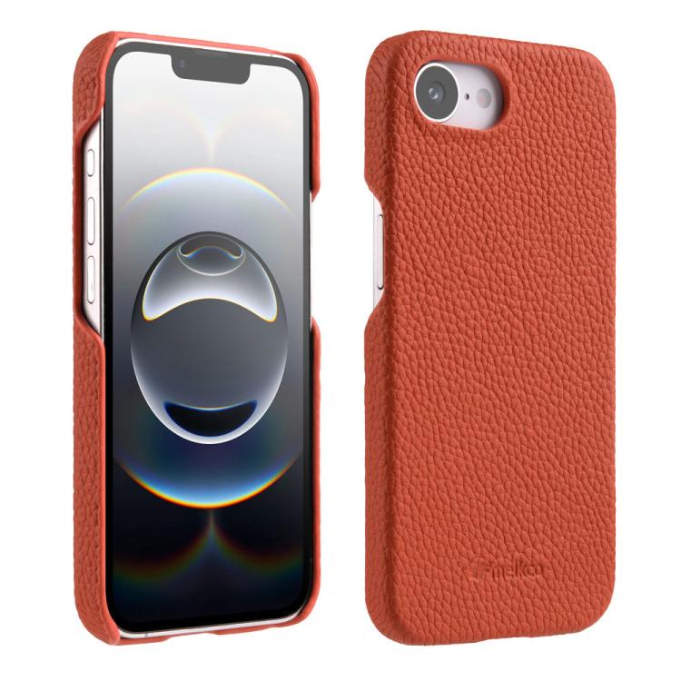 For iPhone 17e / 16e melkco Litchi Texture Magnetic Half Coverage Genuine Leather Phone Case(Orange)
For iPhone 17e / 16e melkco Litchi Texture Magnetic Half Coverage Genuine Leather Phone Case(Orange)