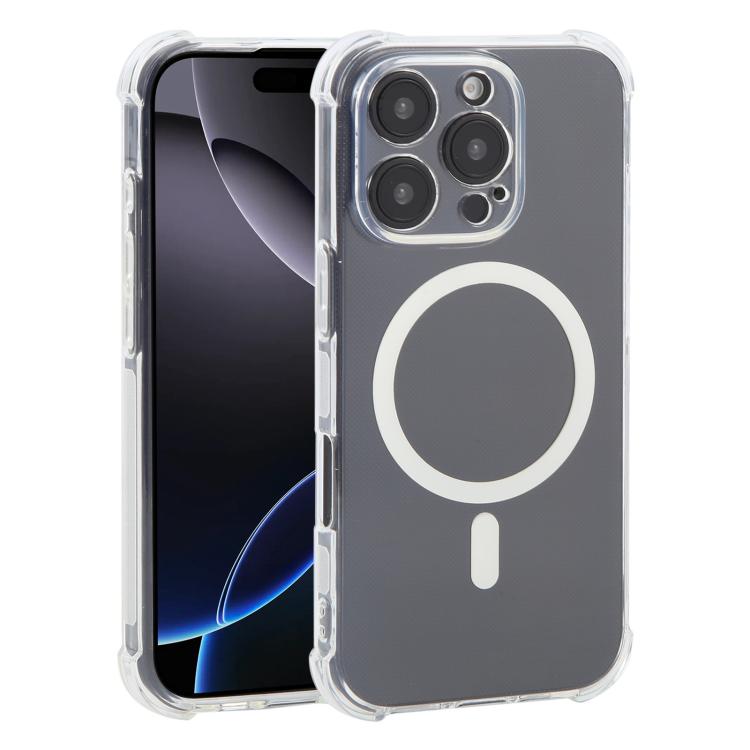 For iPhone 16 Pro Max Shockproof Non-slip Magnetic TPU Phone Case(Transparent)
For iPhone 16 Pro Max Shockproof Non-slip Magnetic TPU Phone Case(Transparent)