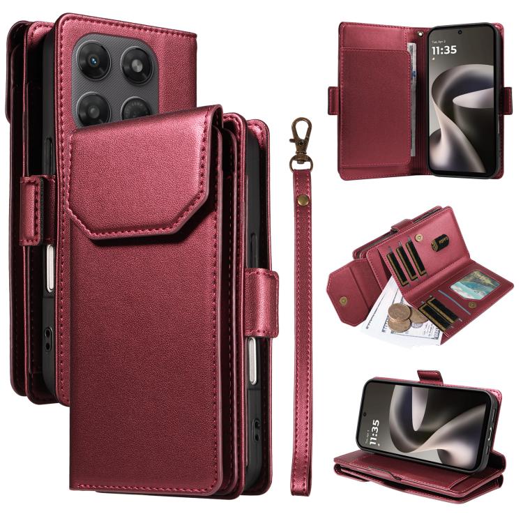 For Motorola Moto G37 / G37 Power 5G Multi Card Wallet Leather Phone Case with Strap(Red)
For Motorola Moto G37 / G37 Power 5G Multi Card Wallet Leather Phone Case with Strap(Red)