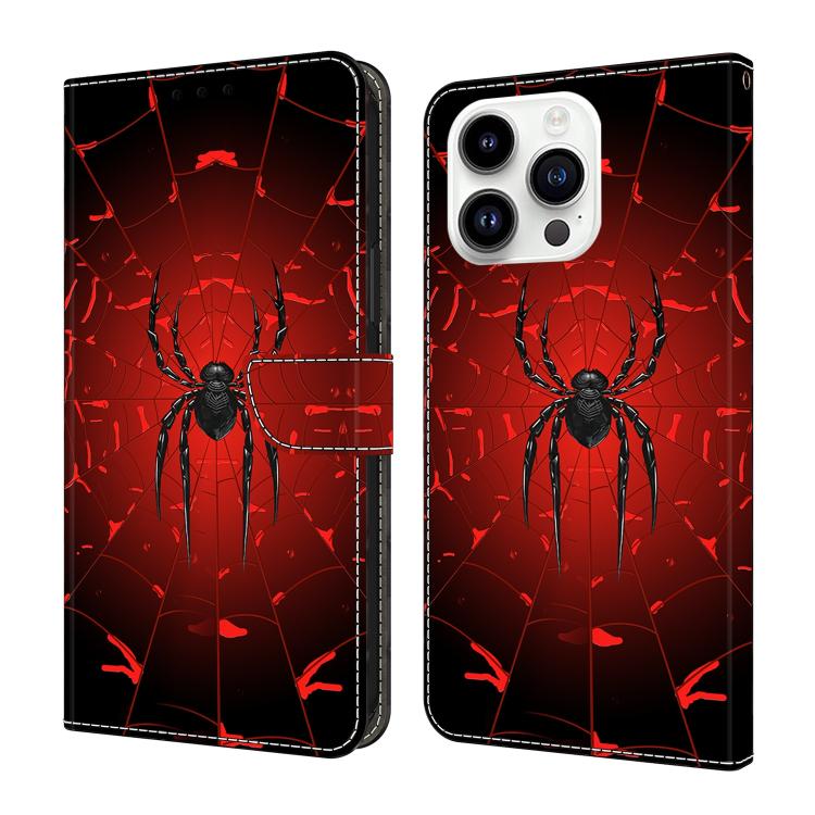 For iPhone 16 Pro Max Crystal-Like Painted Vegan Leather Phone Case(Black Spider)
For iPhone 16 Pro Max Crystal-Like Painted Vegan Leather Phone Case(Black Spider)