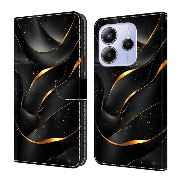 For Redmi Note 14 5G Crystal-Like Painted Vegan Leather Phone Case(Golden Ribbon)
For Redmi Note 14 5G Crystal-Like Painted Vegan Leather Phone Case(Golden Ribbon)
