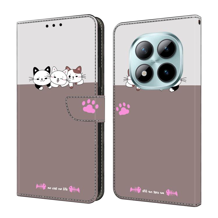 For Redmi Note 15 Pro 5G Global 163.6mm Crystal-Like Painted Vegan Leather Phone Case(Three Cats)
For Redmi Note 15 Pro 5G Global 163.6mm Crystal-Like Painted Vegan Leather Phone Case(Three Cats)