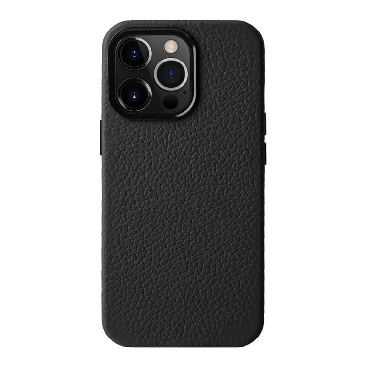 For iPhone 15 Pro Max melkco Litchi Texture Genuine Leather Phone Case with Metal Lens Frame(Black)
For iPhone 15 Pro Max melkco Litchi Texture Genuine Leather Phone Case with Metal Lens Frame(Black)