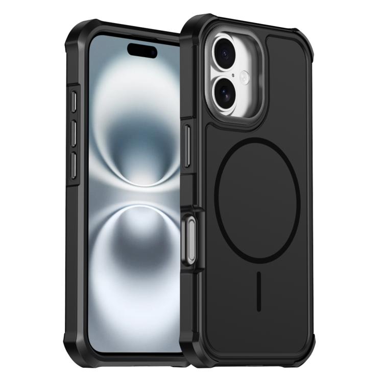 For iPhone 16 Plus Solid Color 2 in 1 Magnetic Airbag Shockproof Phone Case(Black)
For iPhone 16 Plus Solid Color 2 in 1 Magnetic Airbag Shockproof Phone Case(Black)