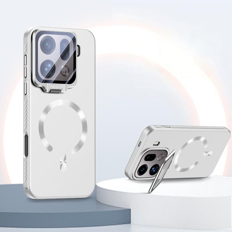 For OPPO Find X9 Pro Ice Crystal Solid Color U-Shaped Magnetic Invisible Lens Holder Frosted Phone Case(Silver)
For OPPO Find X9 Pro Ice Crystal Solid Color U-Shaped Magnetic Invisible Lens Holder Frosted Phone Case(Silver)