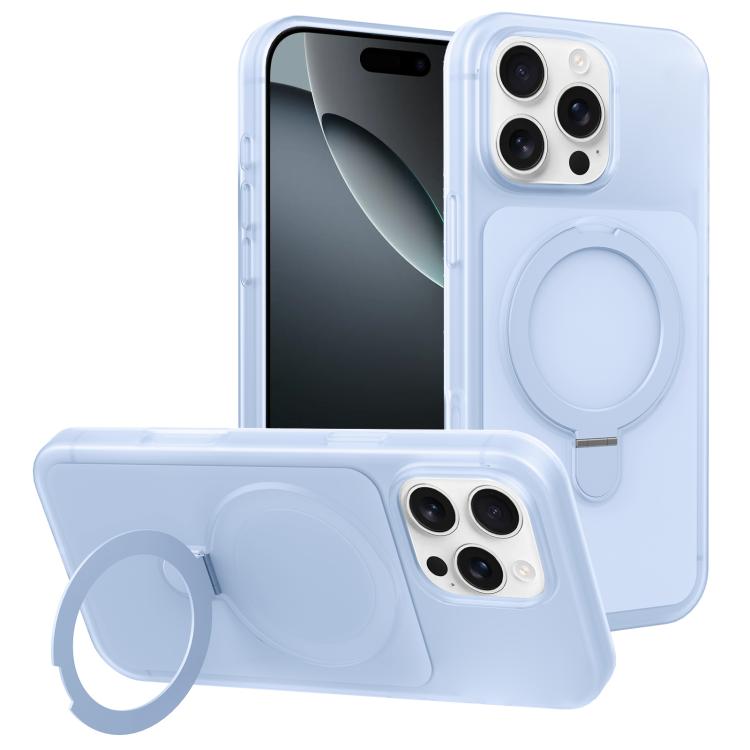 For iPhone 16 Pro Ice Cream Skin Feel Magnetic Pivot Holder Phone Case(Light Blue)
For iPhone 16 Pro Ice Cream Skin Feel Magnetic Pivot Holder Phone Case(Light Blue)
