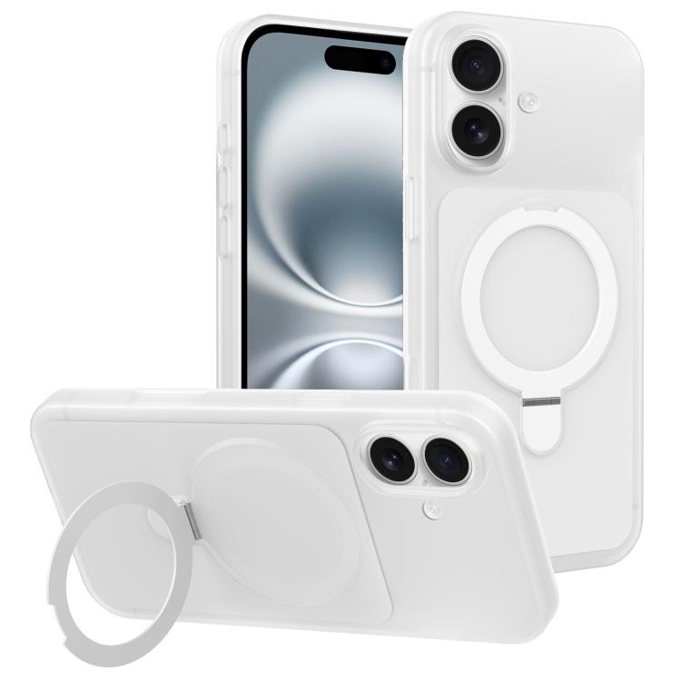 For iPhone 16 Ice Cream Skin Feel Magnetic Pivot Holder Phone Case(White)
For iPhone 16 Ice Cream Skin Feel Magnetic Pivot Holder Phone Case(White)