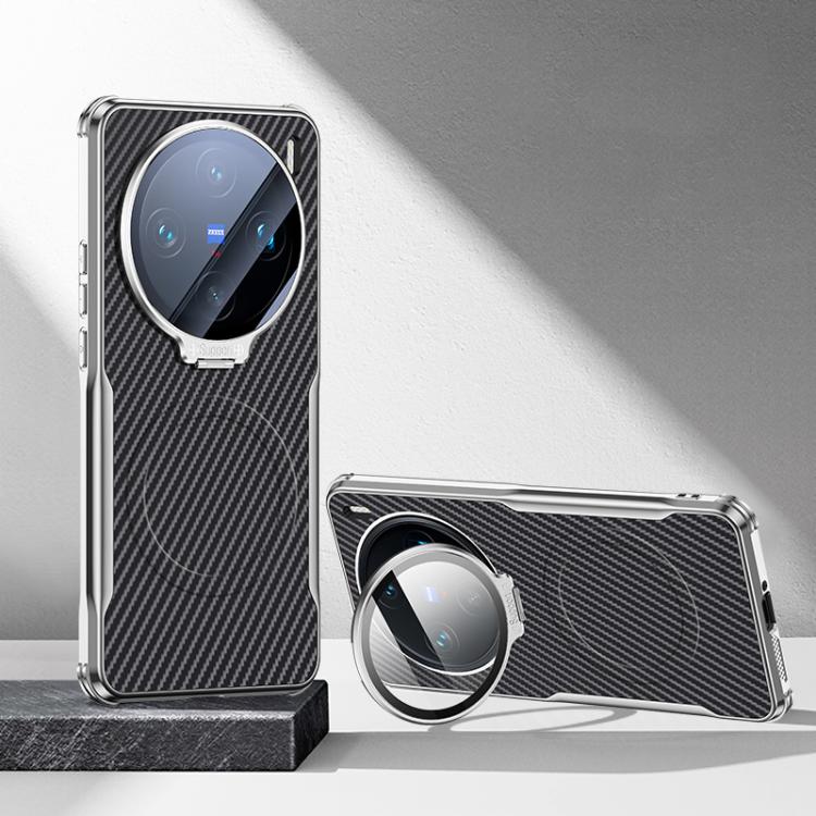 For vivo X200 Pro mini Carbon Fiber Textured Electroplated Lens Holder Magnetic Phone Case(Graphite Black)
For vivo X200 Pro mini Carbon Fiber Textured Electroplated Lens Holder Magnetic Phone Case(Graphite Black)