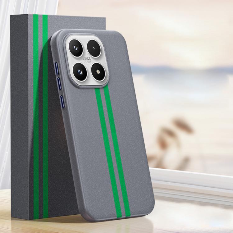 For Xiaomi 17 Boundless Rock Sand Starting Line Series Contrast Color Magnetic Phone Case(Gray)
For Xiaomi 17 Boundless Rock Sand Starting Line Series Contrast Color Magnetic Phone Case(Gray)