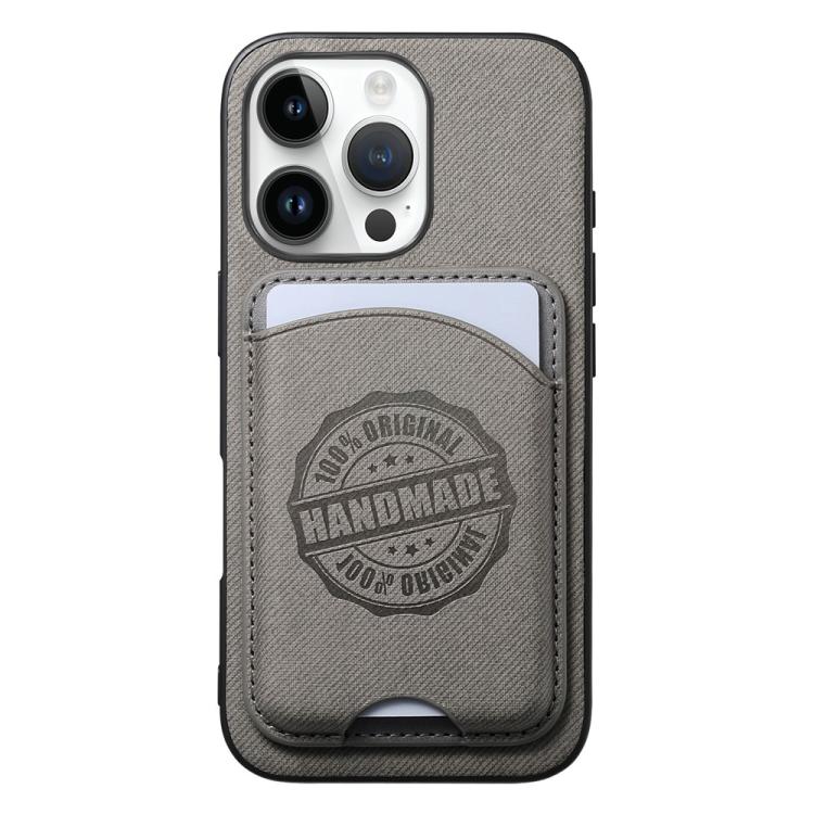 For iPhone 13 Pro Max Twill Texture Vegan Leather Magnetic Phone Cover with Detachable Card Holder(Gray)
For iPhone 13 Pro Max Twill Texture Vegan Leather Magnetic Phone Cover with Detachable Card Holder(Gray)