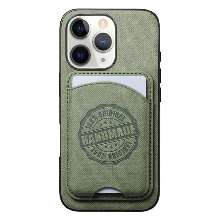 For iPhone 11 Pro Twill Texture Vegan Leather Magnetic Phone Cover with Detachable Card Holder(Green)
For iPhone 11 Pro Twill Texture Vegan Leather Magnetic Phone Cover with Detachable Card Holder(Green)