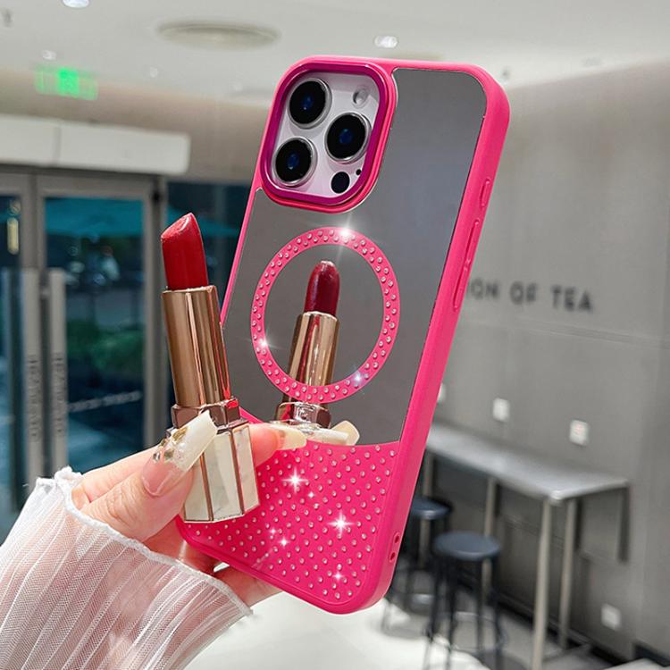For iPhone 16 Pro Crystal Mirror Surface Rhinestone Magnetic Phone Case(Rose Red)
For iPhone 16 Pro Crystal Mirror Surface Rhinestone Magnetic Phone Case(Rose Red)