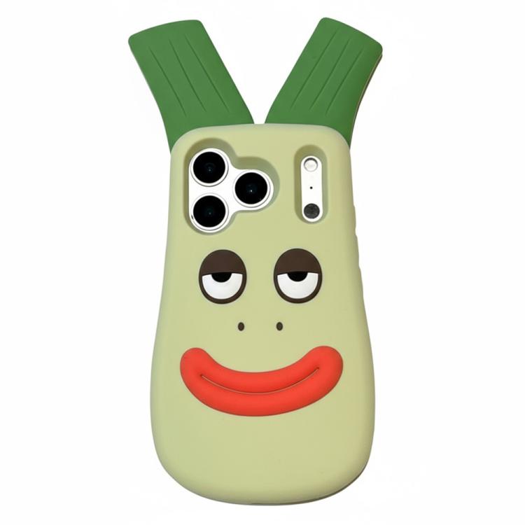 For iPhone 17 Pro Max Cute Big Green Onion Design Silicone Shockproof Phone Case
For iPhone 17 Pro Max Cute Big Green Onion Design Silicone Shockproof Phone Case