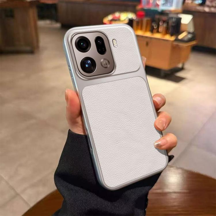 For OPPO Find X9 Pro Large Window Leather Textured Coated TPU Phone Case(White)
For OPPO Find X9 Pro Large Window Leather Textured Coated TPU Phone Case(White)