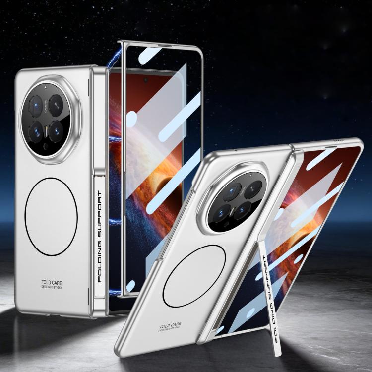 For Honor Magic V6 GKK Integrated Magnetic Folding Hinge Full Coverage Phone Case with Stand(Silver)
For Honor Magic V6 GKK Integrated Magnetic Folding Hinge Full Coverage Phone Case with Stand(Silver)