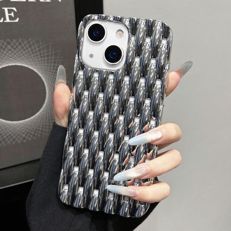 For iPhone 15 Plus Electroplated Twisted Texture Hollow Heat Dissipation TPU Phone Case(Silver)
For iPhone 15 Plus Electroplated Twisted Texture Hollow Heat Dissipation TPU Phone Case(Silver)