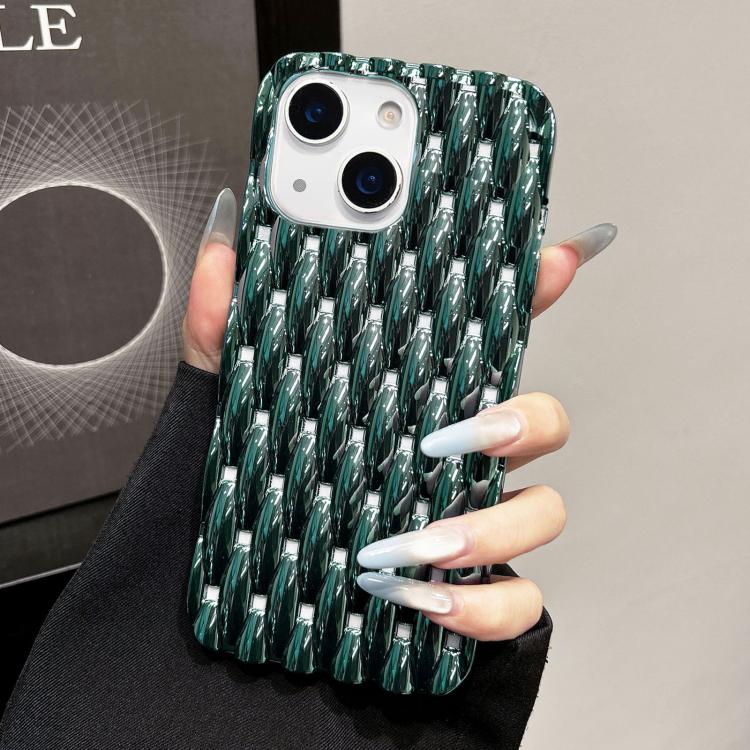For iPhone 14 Electroplated Twisted Texture Hollow Heat Dissipation TPU Phone Case(Green)
For iPhone 14 Electroplated Twisted Texture Hollow Heat Dissipation TPU Phone Case(Green)
