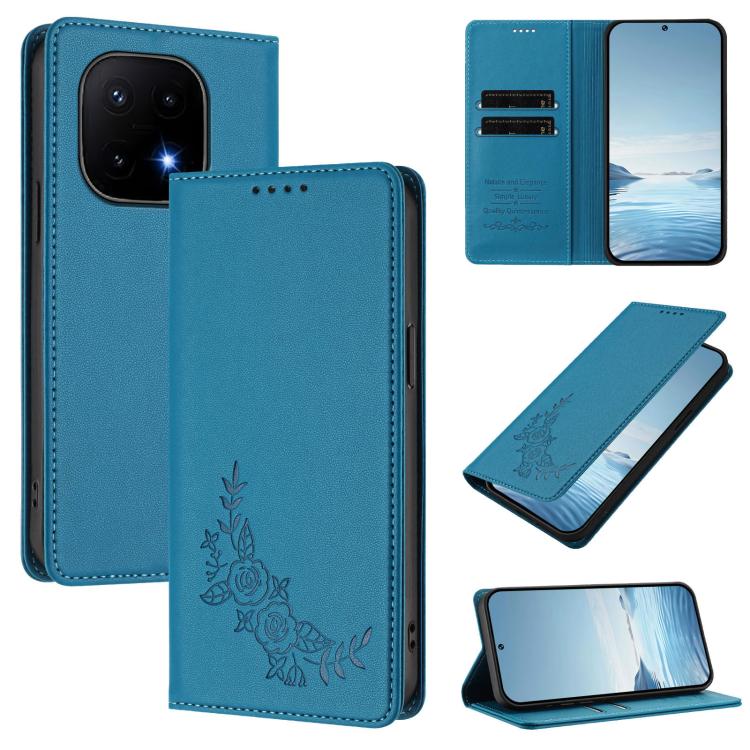 For vivo iQOO 15 5G Peony Embossed Magnetic RFID Vegan Leather Phone Case(Lake Blue)
For vivo iQOO 15 5G Peony Embossed Magnetic RFID Vegan Leather Phone Case(Lake Blue)