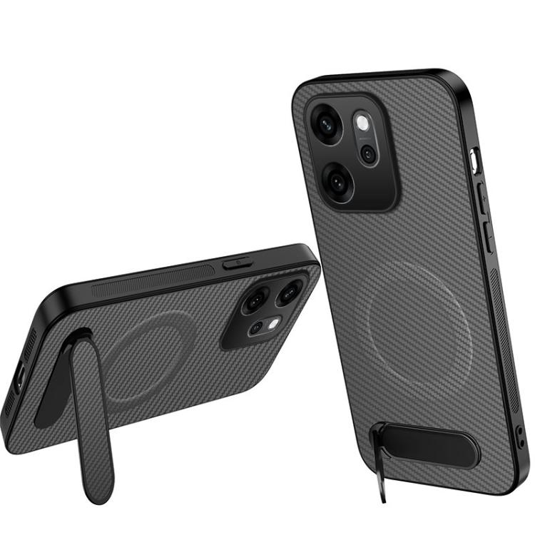 For OPPO Reno14 F 5G WANLONFENG Kickstand Carbon Fiber Texture Magnetic Phone Case(Grey)
For OPPO Reno14 F 5G WANLONFENG Kickstand Carbon Fiber Texture Magnetic Phone Case(Grey)