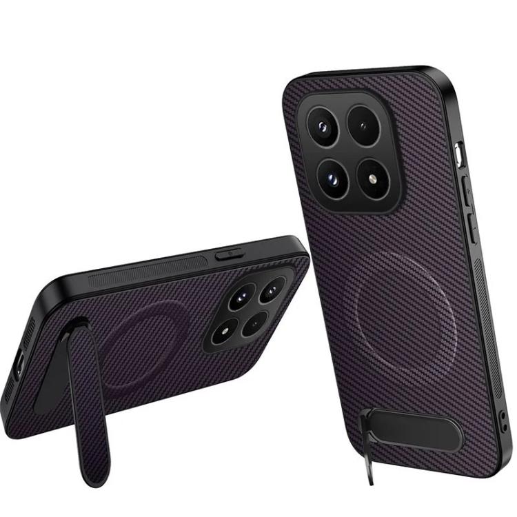 For Xiaomi 17 WANLONFENG Kickstand Carbon Fiber Texture Magnetic Phone Case(Purple)
For Xiaomi 17 WANLONFENG Kickstand Carbon Fiber Texture Magnetic Phone Case(Purple)