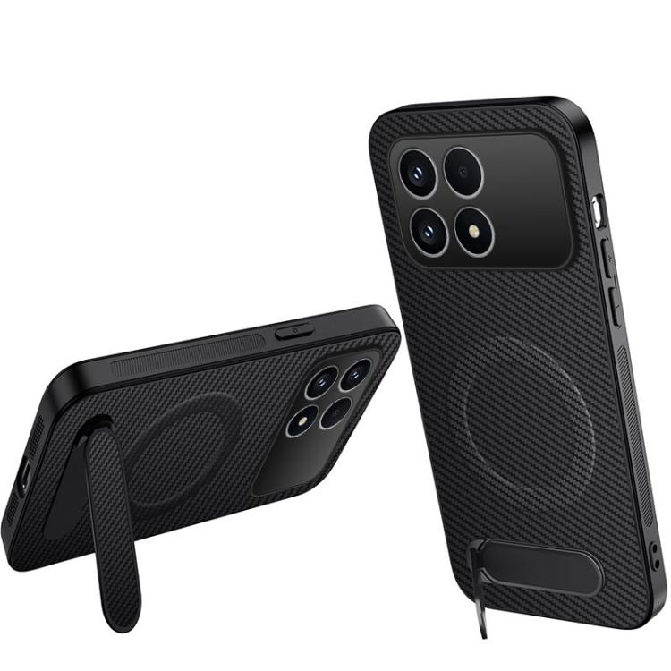 For Redmi K90 5G / Poco F8 Pro WANLONFENG Kickstand Carbon Fiber Texture Magnetic Phone Case(Black)
For Redmi K90 5G / Poco F8 Pro WANLONFENG Kickstand Carbon Fiber Texture Magnetic Phone Case(Black)