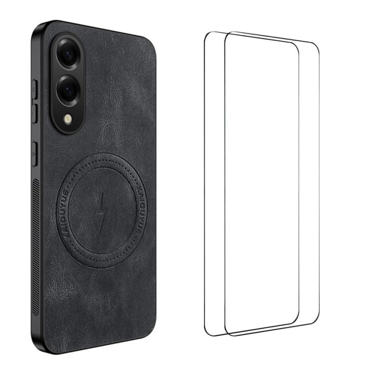 For Samsung Galaxy S25 Edge 5G WANLONFENG Nappa Texture Magnetic Phone Case with 2pcs Screen Films(Black)
For Samsung Galaxy S25 Edge 5G WANLONFENG Nappa Texture Magnetic Phone Case with 2pcs Screen Films(Black)
